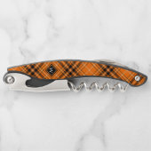 ハロウィーンオレンジタータンチェック ソムリエナイフ (正面)