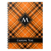 ハロウィーンオレンジタータンチェック ノートブック (正面)