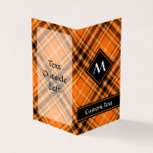 ハロウィーンオレンジタータンチェック 名刺 (外部)