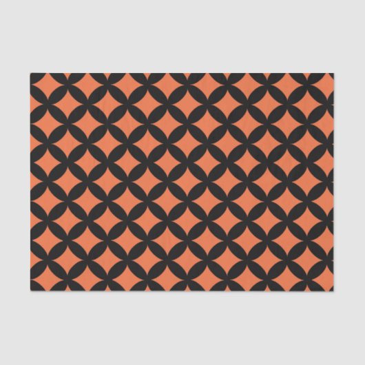 ハロウィーンオレンジティッシュペーパー抱き枕スタッファー 薄葉紙 (正面)