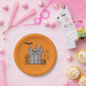 ハロウィーンオレンジフェスティバル紙プレート ペーパープレート (パーティー)