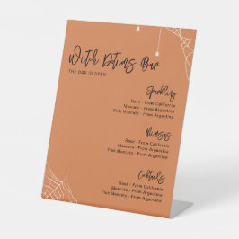 ハロウィーンオレンジブライダルシャワーバー 台座サイン