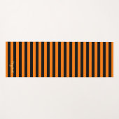 ハロウィーンオレンジブラックストライプエクササイズ ヨガマット (正面(横))