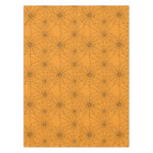 ハロウィーンオレンジブラックスパイダーズくもの巣クモ テーブルクロス (正面)