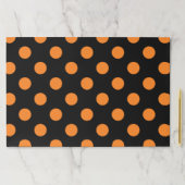 ハロウィーンオレンジブラック水玉模様 ペーパーパッド (インサイチュ)