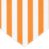 ハロウィーンオレンジホワイトストライプパーティーズホーム テーブルクロス (アングル)