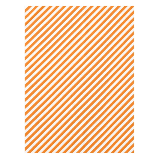 ハロウィーンオレンジホワイトストライプパーティーズホーム テーブルクロス (正面)