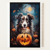 ハロウィーンオーストラリアの羊飼いカボチャ怖い プランナー手帳 (裏面)