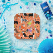 ハロウィーンオーストラリアシェパード ペーパープレート (パーティー)