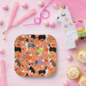 ハロウィーンオーストラリアシェパード ペーパープレート (パーティー)