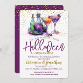 ハロウィーンオープンハウスパーティー 招待状 (正面/裏面)