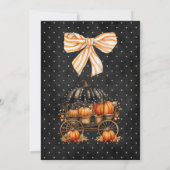 ハロウィーンオープンハウス幽霊のよく出る秋カボチャ 招待状 (裏面)