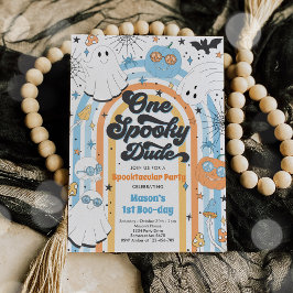 ハロウィーンオ不気味ンダデ幽霊1st誕生日パーティー 招待状