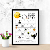 ハロウィーンカウントダウン降臨カレンダーかわいいアイコン チラシ