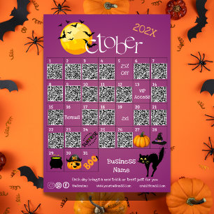 ハロウィーンカウントダウン降臨カレンダービジネスプロモーション チラシ