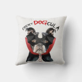 ハロウィーンカウントDOGculaボストンテリアードッグ クッション (裏面)