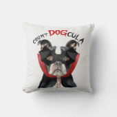 ハロウィーンカウントDOGculaボストンテリアードッグ クッション (正面)
