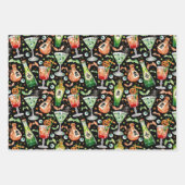 ハロウィーンカクテルとポーション ラッピングペーパーシート (正面)