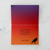 ハロウィーンカクテルカスタムグリーティング カード (内部)