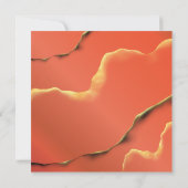 ハロウィーンカクテルカダバーブラックゴールデン抽象芸術 招待状 (裏面)