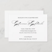 ハロウィーンカクテルコスチュームパーティの招待状 招待状 (正面/裏面)