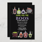 ハロウィーンカクテルスカルブーゼボス 招待状 (正面/裏面)