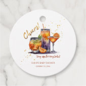 ハロウィーンカクテルドリンクベビーシャワー フェイバータグ (正面)