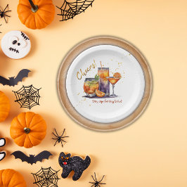 ハロウィーンカクテルドリンクベビーシャワー ペーパープレート