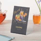 ハロウィーンカクテルドリンクベビーシャワー 台座サイン (インサイチュ)