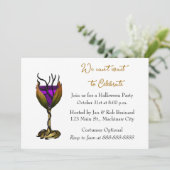 ハロウィーンカクテルパーティの招待状 招待状 (スタンド正面)