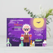 ハロウィーンカクテルパーティの招待状 招待状 (スタンド正面)