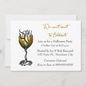 ハロウィーンカクテルパーティの招待状 招待状 (正面)