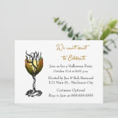 ハロウィーンカクテルパーティの招待状 招待状 (スタンド正面)