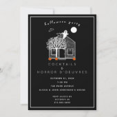 ハロウィーンカクテルパーティの招待状 招待状 (正面)