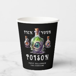 ハロウィーンカクテルパーティーあなたの毒を選ぶ 紙コップ