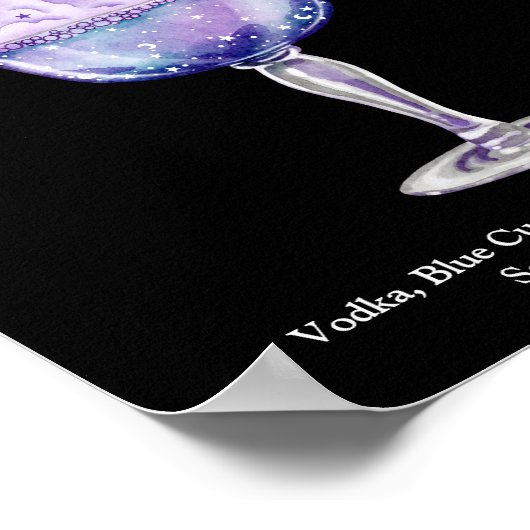 ハロウィーンカクテルパーティーウィッチレシピ ポスター (角)