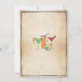 ハロウィーンカクテルパーティードリンクスプックパーティー招待状 招待状 (裏面)