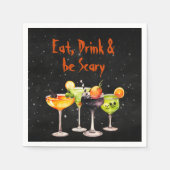 ハロウィーンカクテルパーティー スタンダードカクテルナプキン (正面)