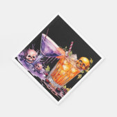 ハロウィーンカクテルパーティー スタンダードランチョンナプキン (角)