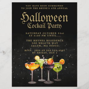 ハロウィーンカクテルパーティー チラシ