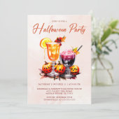 ハロウィーンカクテルパーティー 招待状 (スタンド正面)