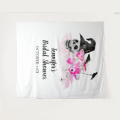 ハロウィーンカクテルブライダルシャワー背景 タペストリー (正面(横))