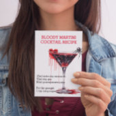 ハロウィーンカクテルレシピ血マルティーニ ポストカード