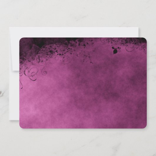 ハロウィーンカクテル 招待状 (裏面)