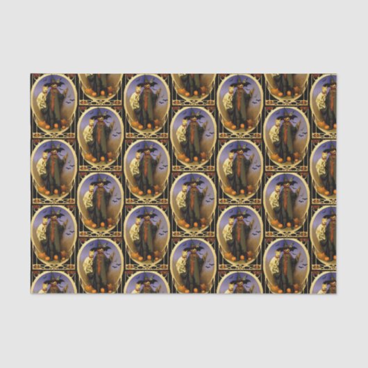 ハロウィーンカクレクロウティッシュペーパー 薄葉紙 (正面)