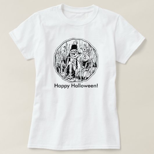 ハロウィーンカクレクロハロウィン Tシャツ (デザイン正面)