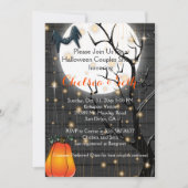ハロウィーンカップルのブライダルシャワー-招待状 招待状 (正面)