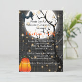 ハロウィーンカップルのブライダルシャワー-招待状 招待状 (スタンド正面)