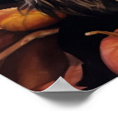 ハロウィーンカバリエールキングチャールズスパニエル犬 ポスター (角)