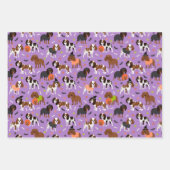 ハロウィーンカバリエールキングチャールズスパニエル犬 ラッピングペーパーシート (正面3)